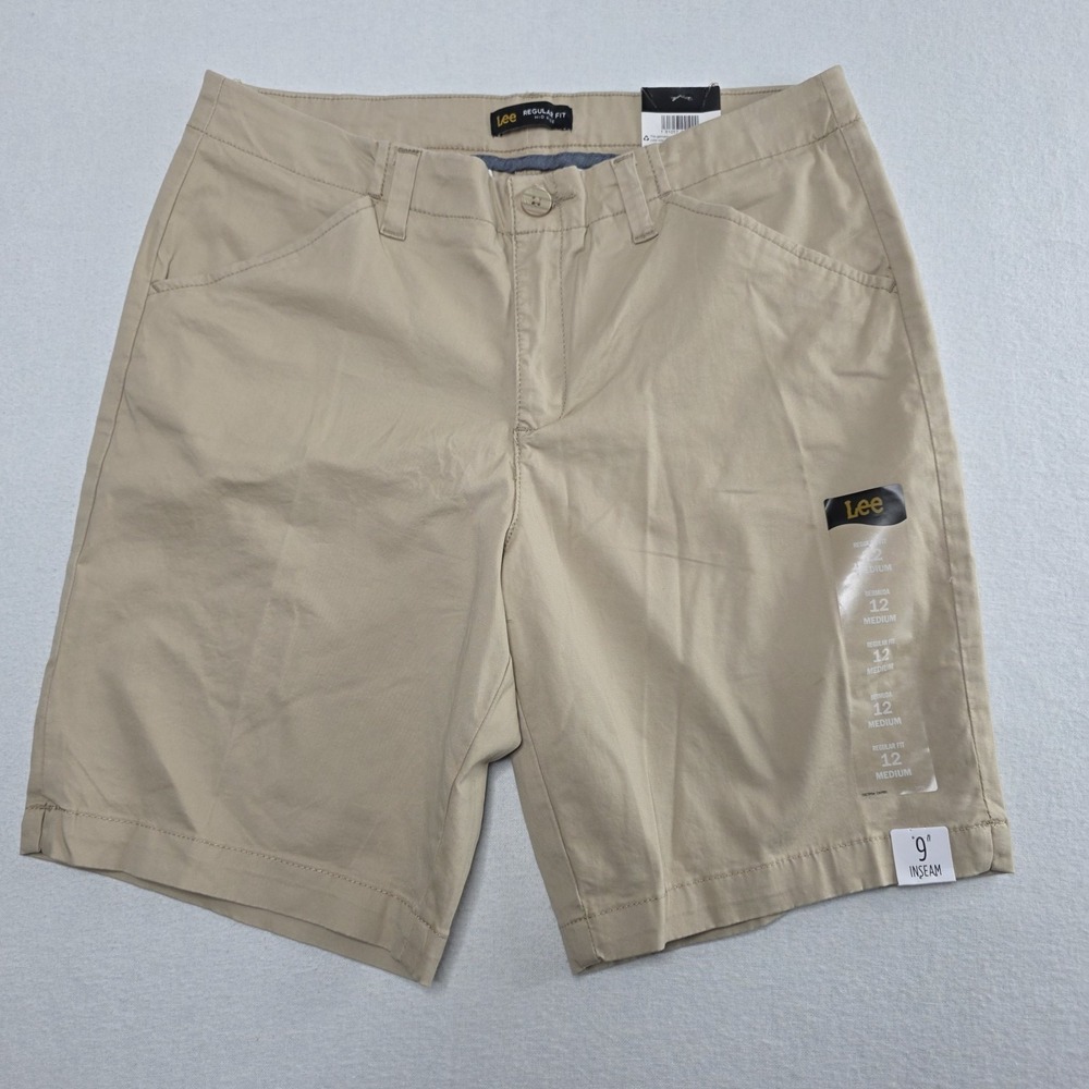 Lee Women's Bermuda Shorts Size 12 Medium Safari/Tan 9" Inseam NWT